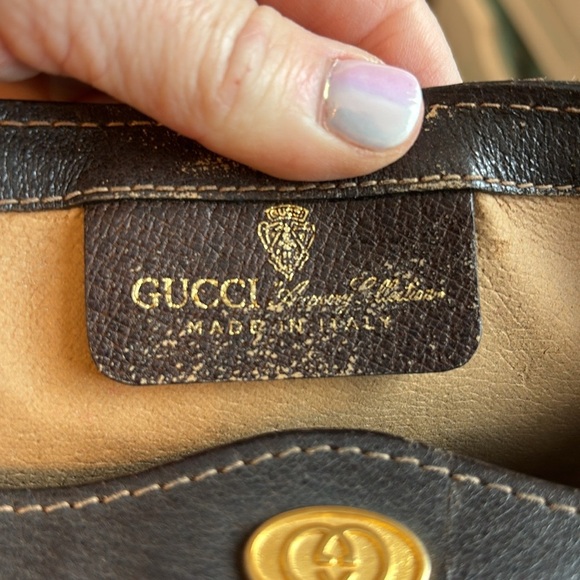 Gucci Vintage Nylon Monogram Logo Envelope Clutch - Picture 11 of 12